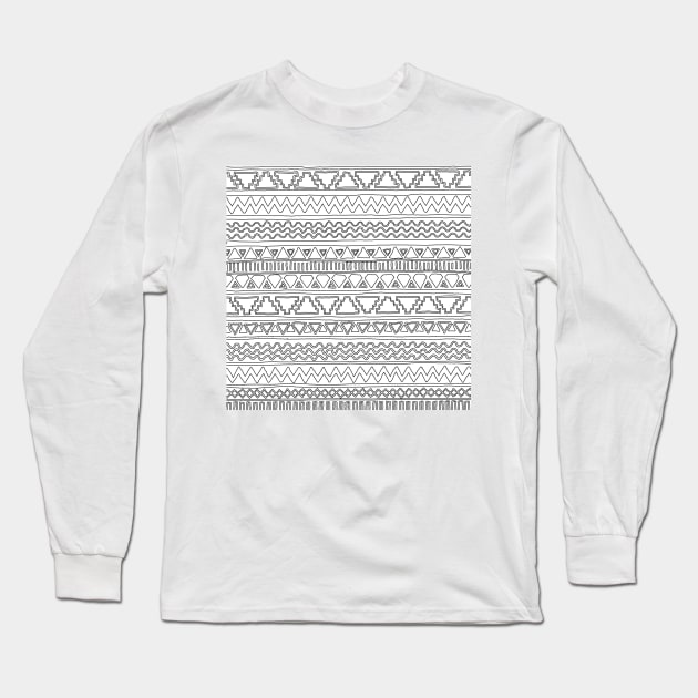 Keef Black and White 2 Long Sleeve T-Shirt by fimbis